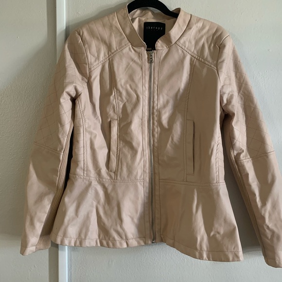 Light pink Moto jacket - statement piece - Picture 7 of 8